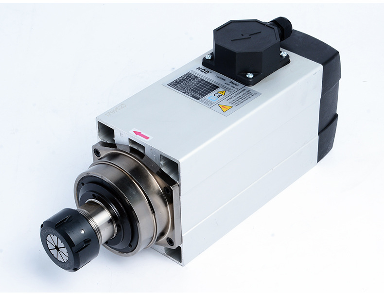 翰琪hqd主轴电机 4.5kw方形风冷电机 雕刻机配件 前程风冷电主轴