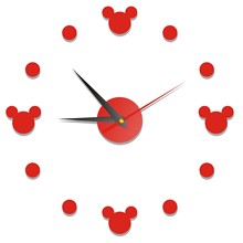 卡通米奇亚克力钟表创意挂钟贴钟DIY钟表家用时钟 壁钟挂钟 家用
