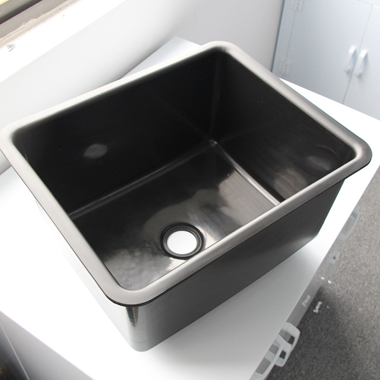 实验室塑料pp水槽 医院学校化验室水龙头水槽 耐酸碱水盆防溢水