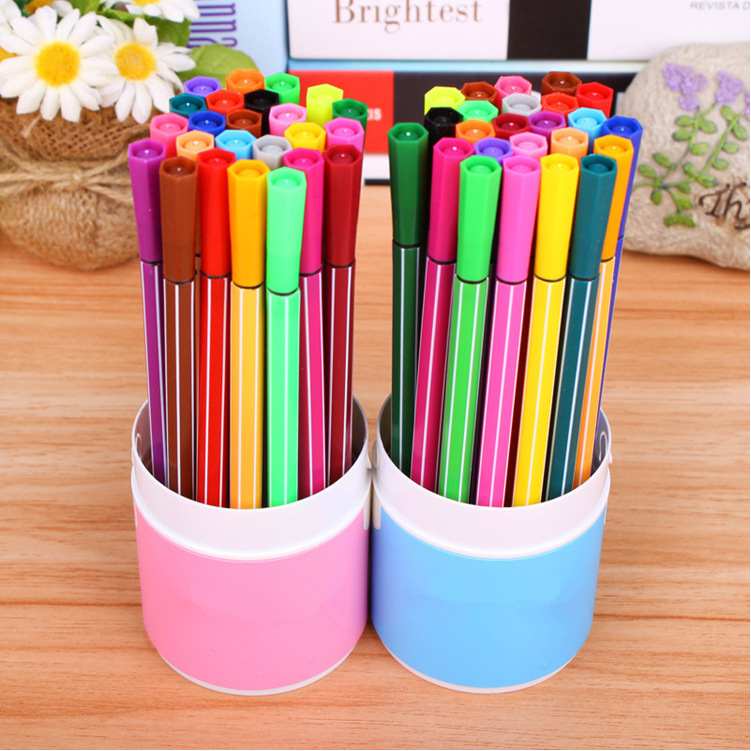 新款24色可水洗水彩笔 儿童涂鸦绘画笔套装 学生学习文具用品批发