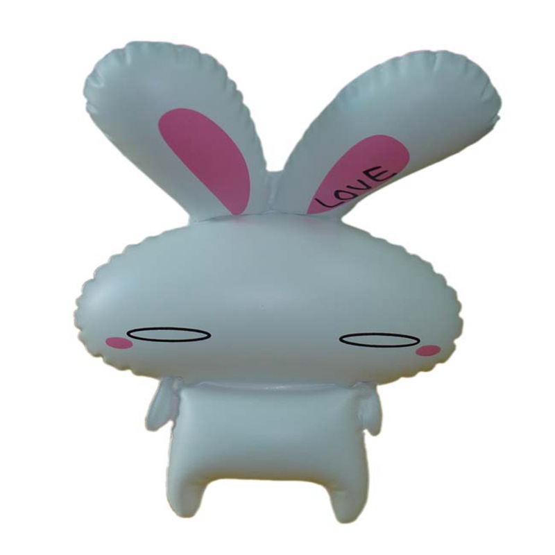 pvc充气兔子公仔十二生肖动物公仔充气玩具