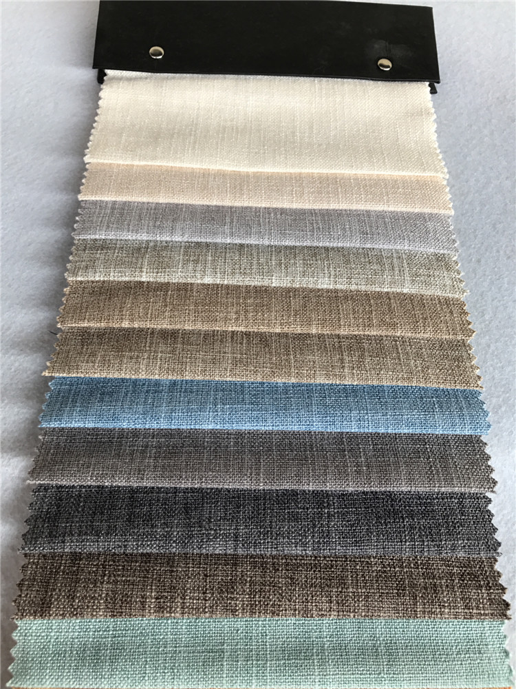 沙发布料批发 纯色仿棉麻竹节麻布面料 家用装饰坐垫套抱枕套布料-阿