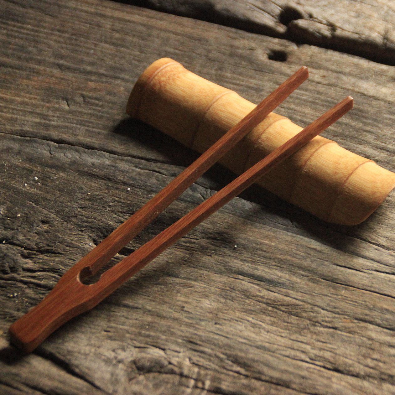 一体式茶夹 竹制夹子功夫茶具配件竹夹茶道零配竹木茶杯夹镊子