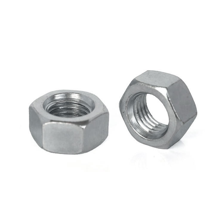 现货批发 国标镀白锌螺母gb52 国标外六角螺母 螺帽m3-m30紧加固