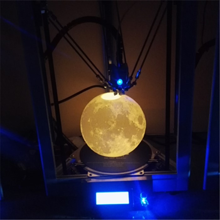 厂家直销3d打印月球灯支架 卡扣式组合木支架 月亮灯小夜灯配件