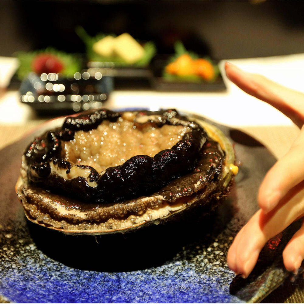 澳鲍荟澳洲原装进口液氮刺生级野生带壳黑边鲍鱼 1只袋装海鲜水产