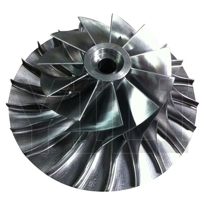 五轴加工铝合金6061 7075 2a70 增压器风机发动机叶轮