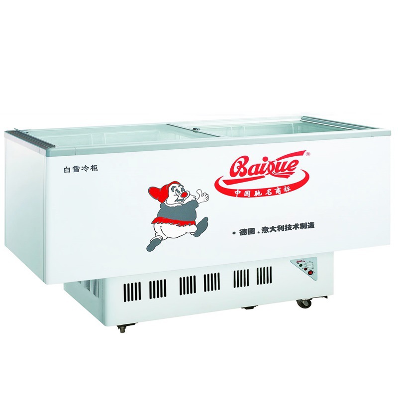 冷冻展示柜超市食品保鲜柜 白雪scwd4-282f岛柜海鲜柜 保鲜冷藏设