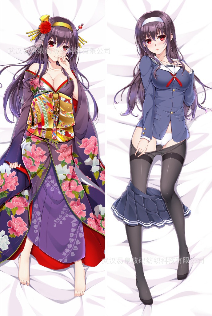 路人女主的养成方法动漫周边霞之丘诗羽等身抱枕套定制厂价直销