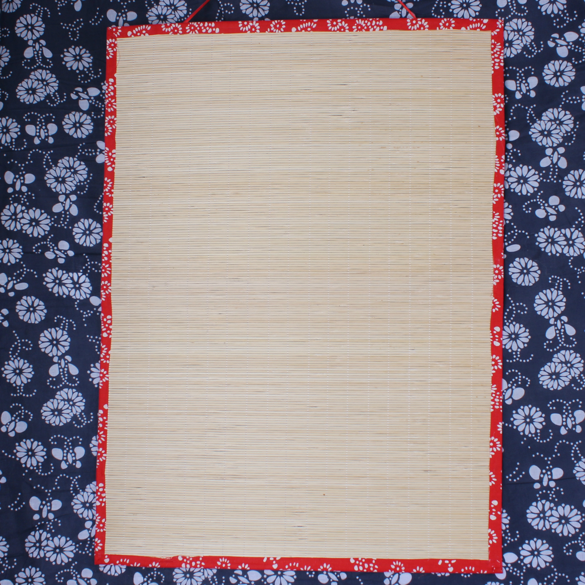 场地布置中国风 中国风印花布竹吊挂 幼教美劳装饰底板