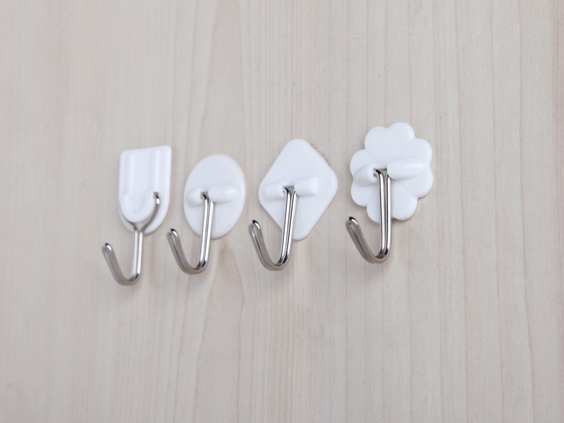 有声挂图挂钩用小号强力挂钩白色塑料黏钩 强力粘钩 单个装 散装