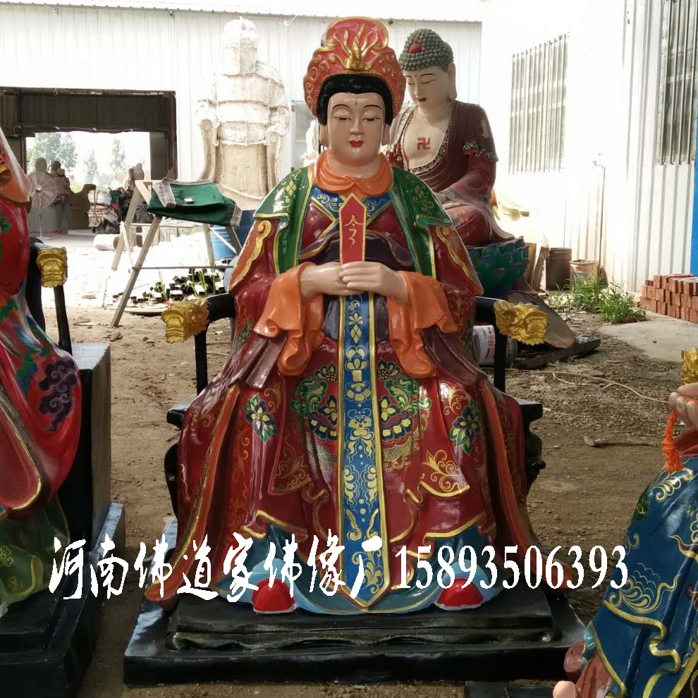 后土圣母佛像批发 天后圣母 龙母娘娘 妈祖神像 树脂后土娘娘神像