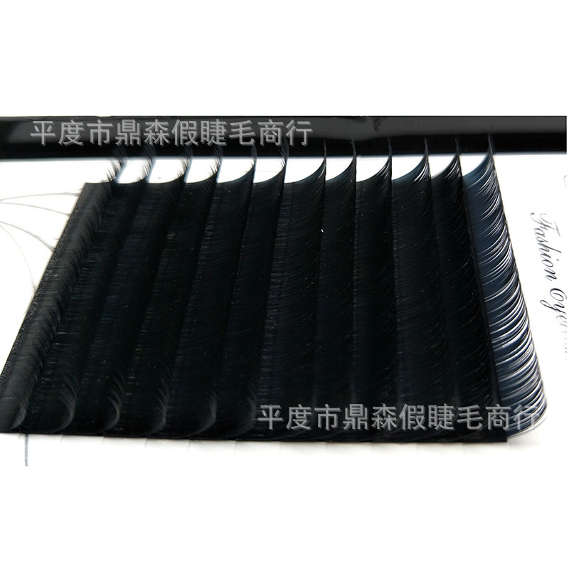 Dingsen False Eyelashes Factory Wholesale Grafting Eyelashes Eyelashes Eyelash 0.10 Thick 12 Rows Logo