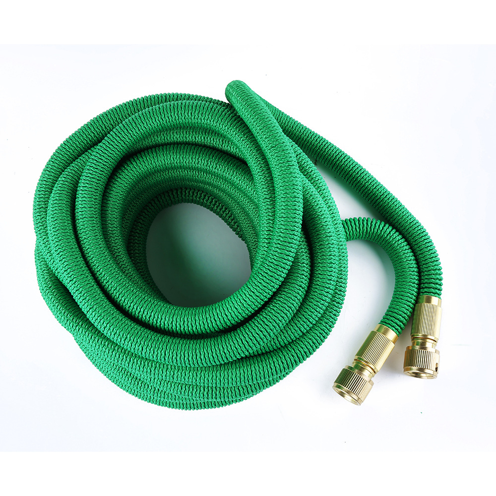 75ft 新款天然双层乳胶两端全亚洲版水管三倍花园洗车伸缩水管