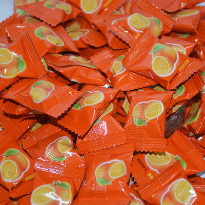 10kg香橙味水果软糖休闲零食糖橡皮糖果汁软糖散装厂家直销