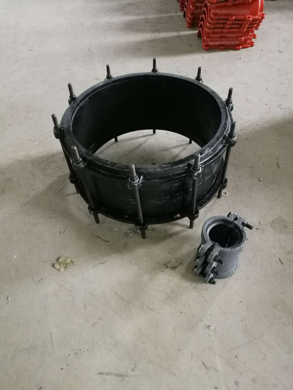 厂家直销vc柔性接管器pe双向接管器快速连接管道双压兰接管器