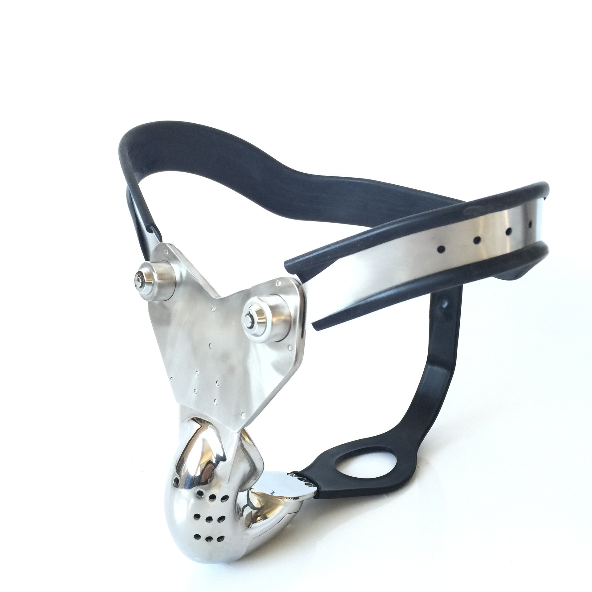 黑帝情趣正品刑具cb出轨禁欲卡拉拉不锈钢男用贞操带锁简版emcc