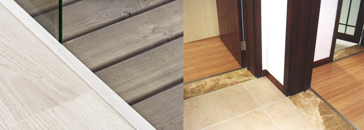 地板塑胶地板上墙收口铝合金地板收边条 木质地板收边条厂家