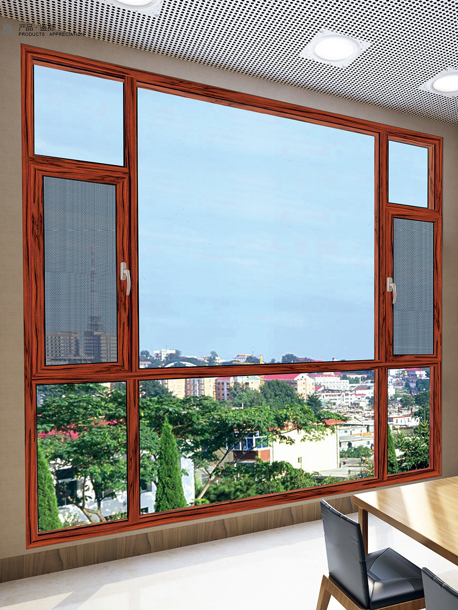 金裕达门窗 铝合金门窗 厂家定制 别墅专用 65-135窗纱一体断桥