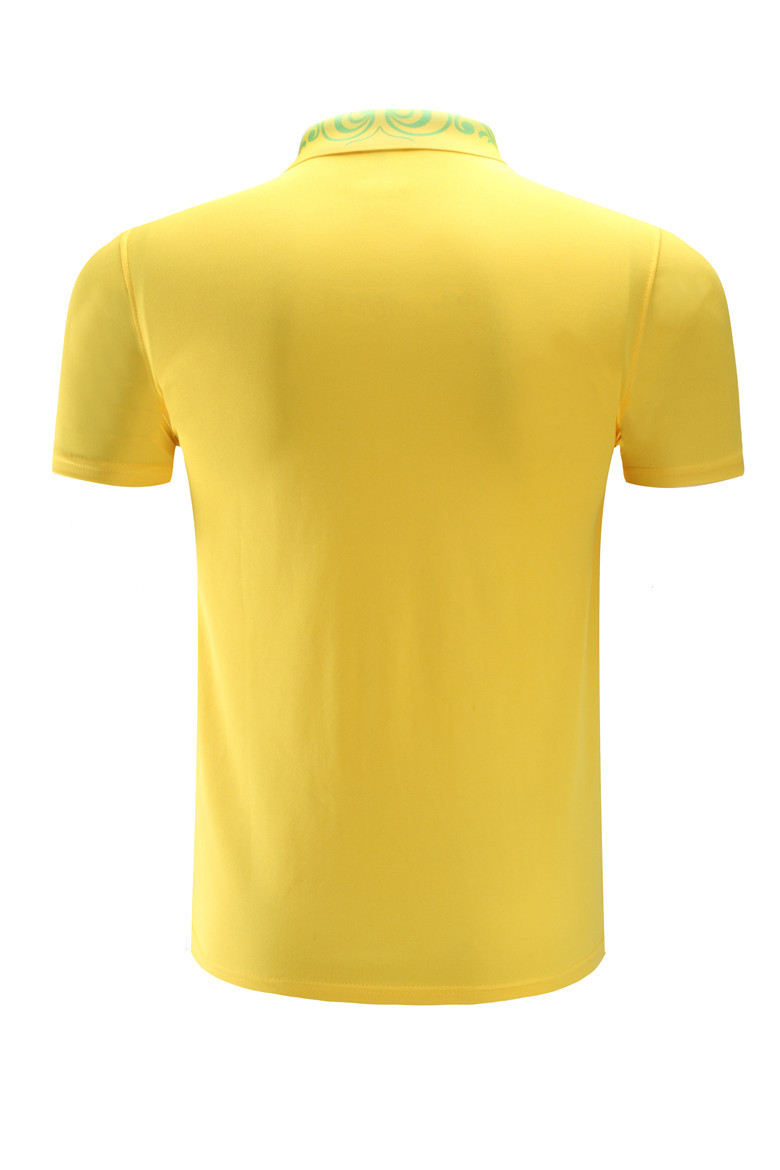 200g珠地棉空白polo衫祥云领短袖翻领t恤工作服服务员半袖