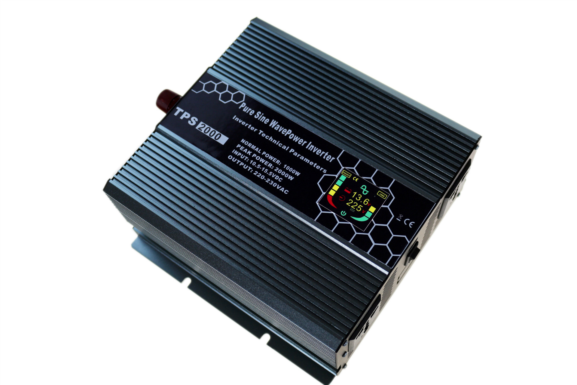 工厂直销纯正弦波逆变器12v转220v1000w 智能数显led逆变器