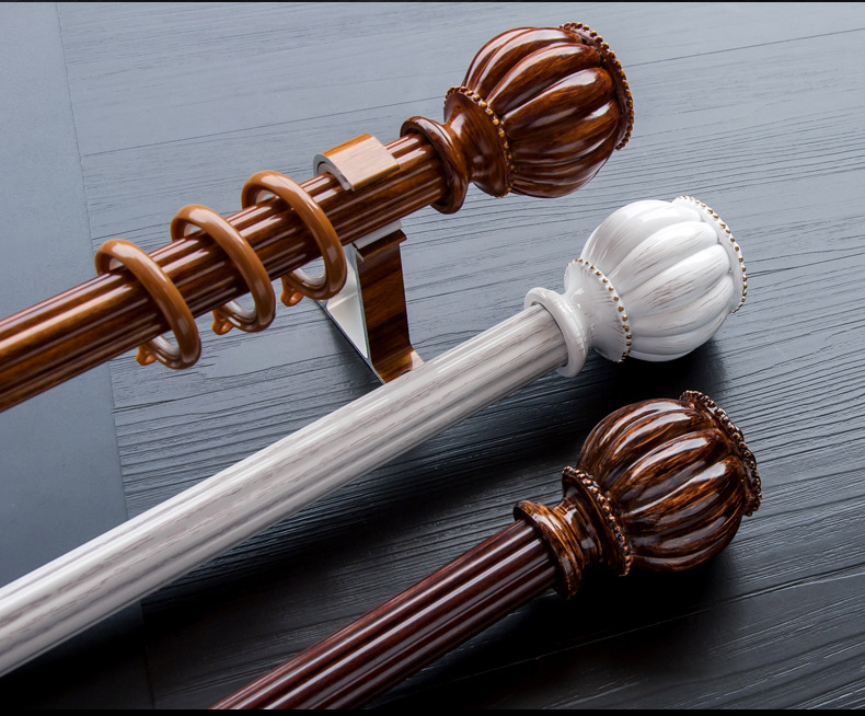 定制铝合金窗帘杆 悬挂式经典梅花杆 窗帘轨道加厚窗帘配件窗帘架