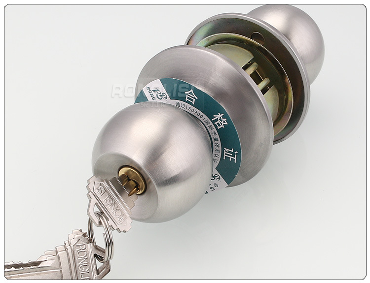 荣力斯 球形锁球形门锁室内卧室房门锁不锈钢球型卫生间锁圆锁芯