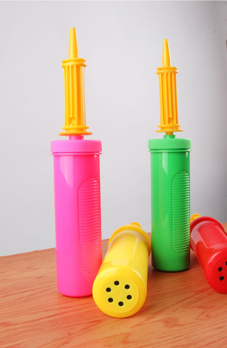 便携式气球打气筒 手动气球充气筒 手推式双向打气筒 气球打气筒