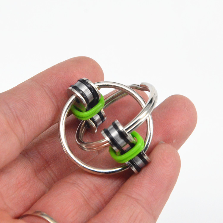 钥匙环链条扣 减压玩具 指尖陀螺 key ring hand spinner fidget