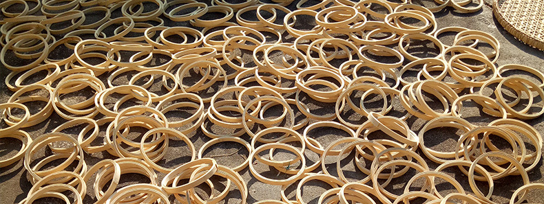 定制竹圈 竹艺手工圆形材料竹圈圆环工艺品个性创意摆件装饰品