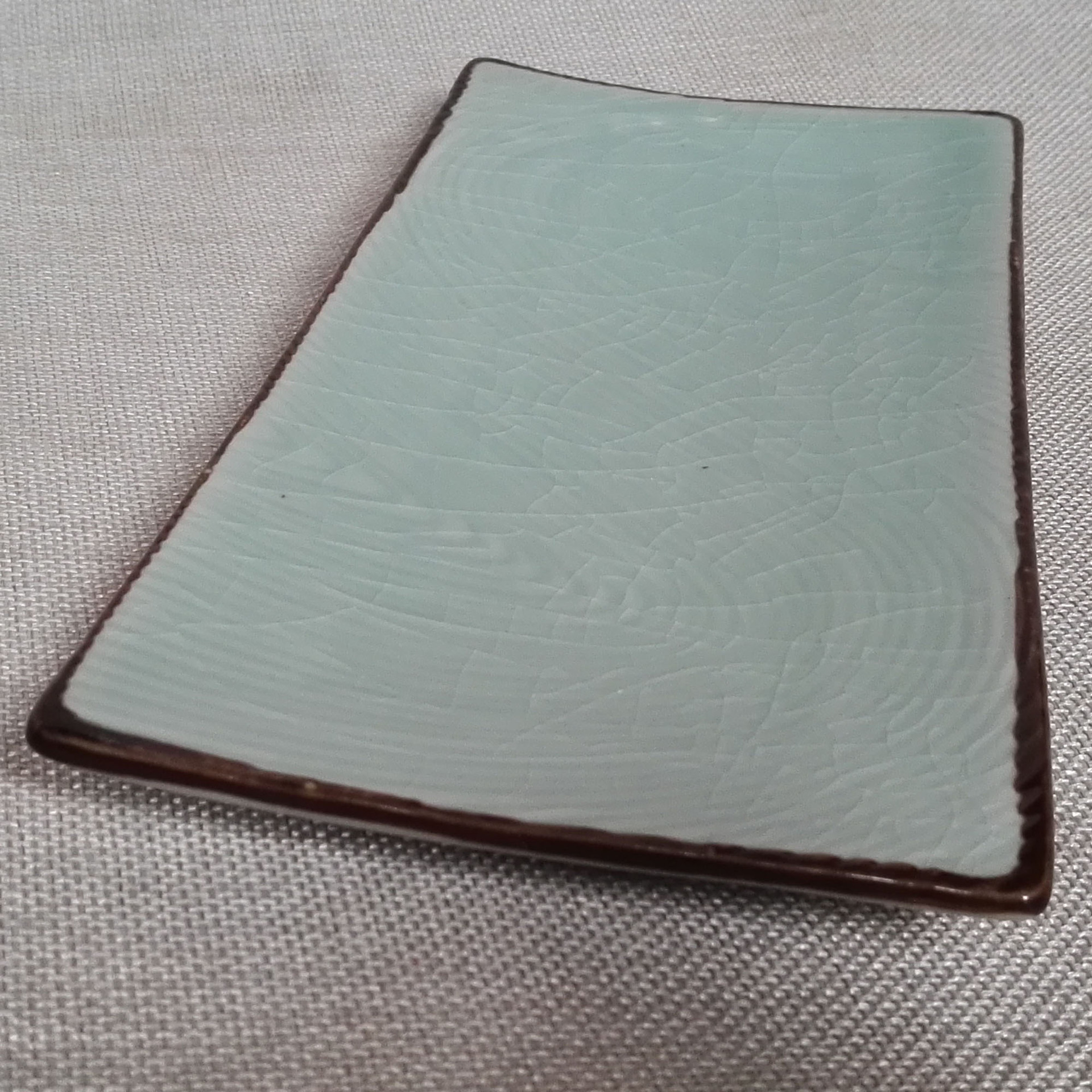 10~13"长方水纹盘 陶瓷哥窑 点心小食小菜沙拉面包蛋糕干果盘