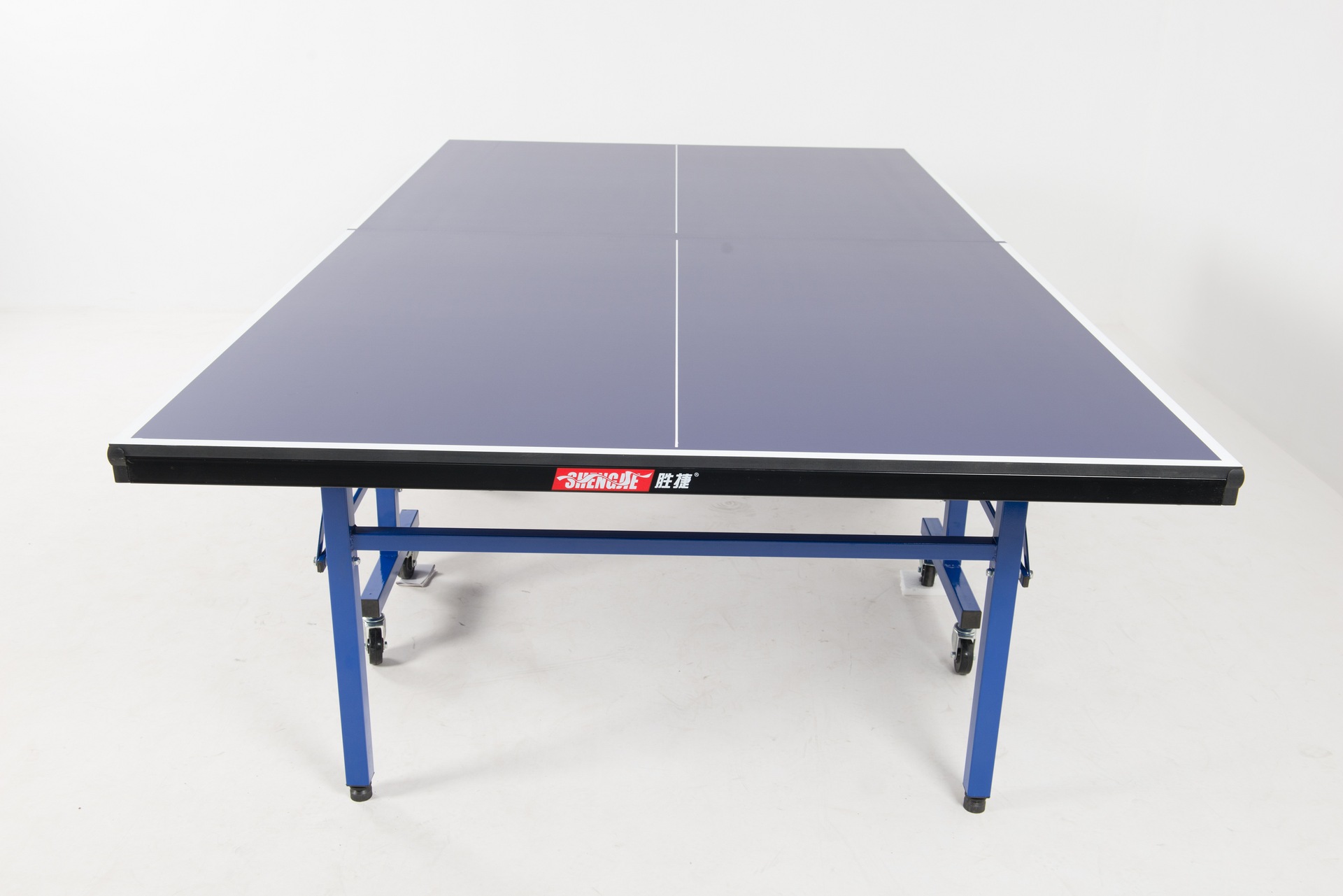 厂家乒乓球台室内带轮移动折叠乒乓球桌806三聚氰胺面板