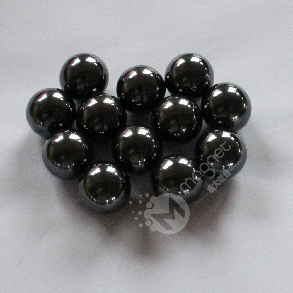 d25品质工厂黑蛋石圆球磁铁抛光铁氧体黑色按摩磁球