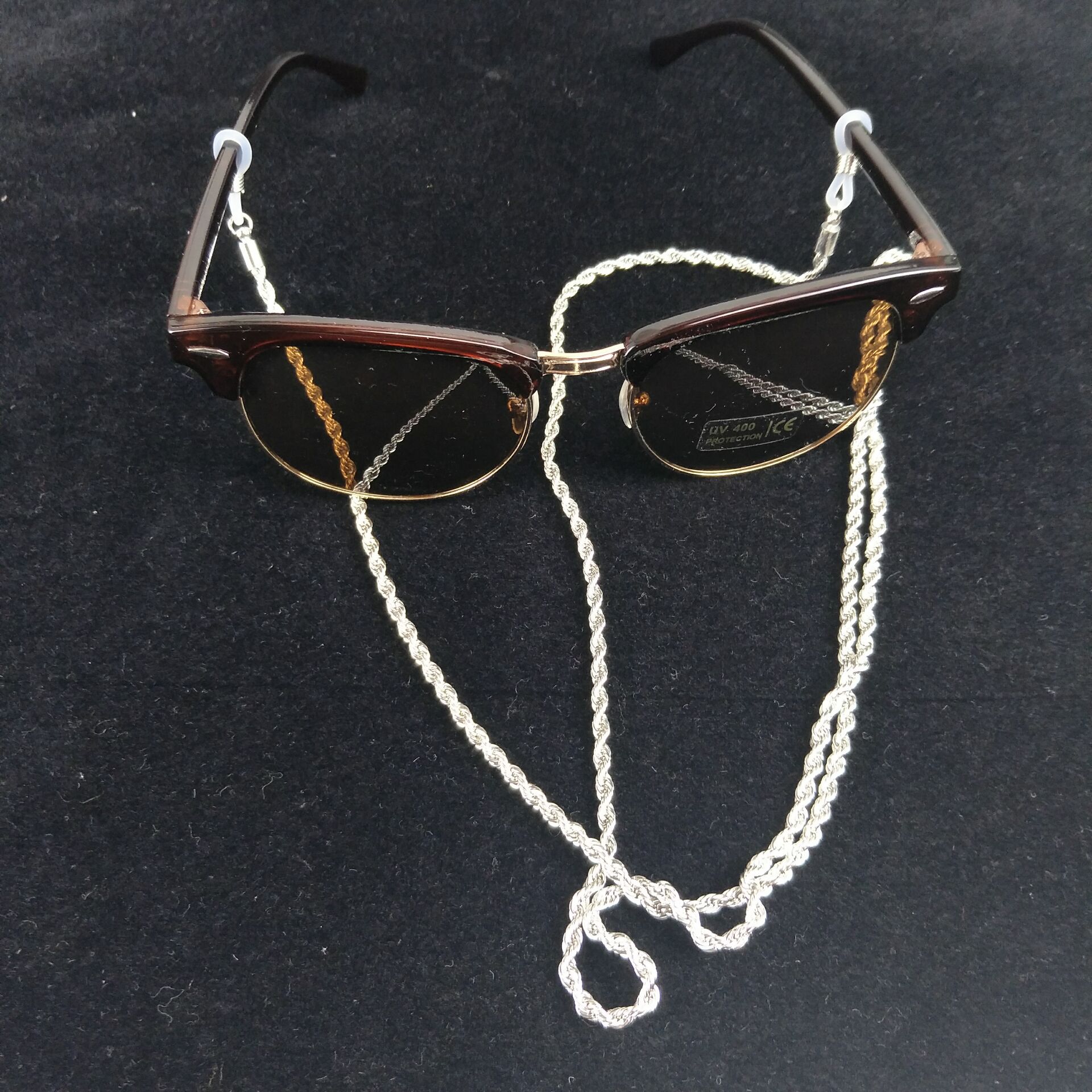 网红同款复古眼镜链条挂脖 潮眼镜绳子挂绳 墨镜老花眼镜链子时尚