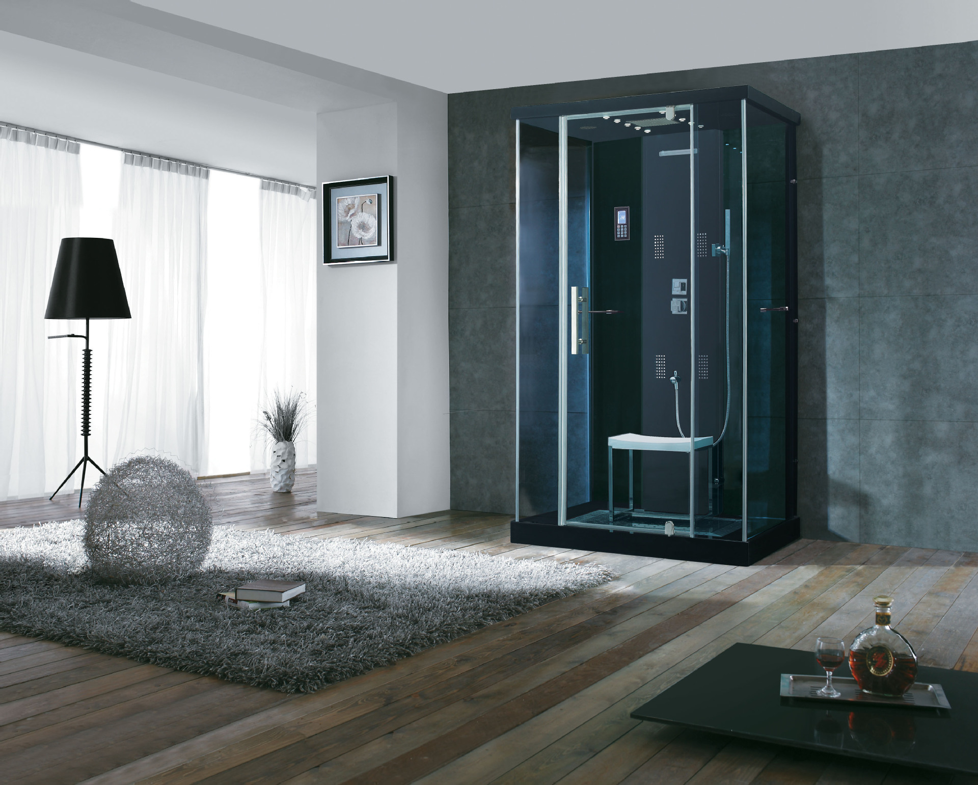 钢化玻璃蒸汽淋浴房 家庭专用蒸汽房 高档电脑蒸汽房冲浪蒸汽房