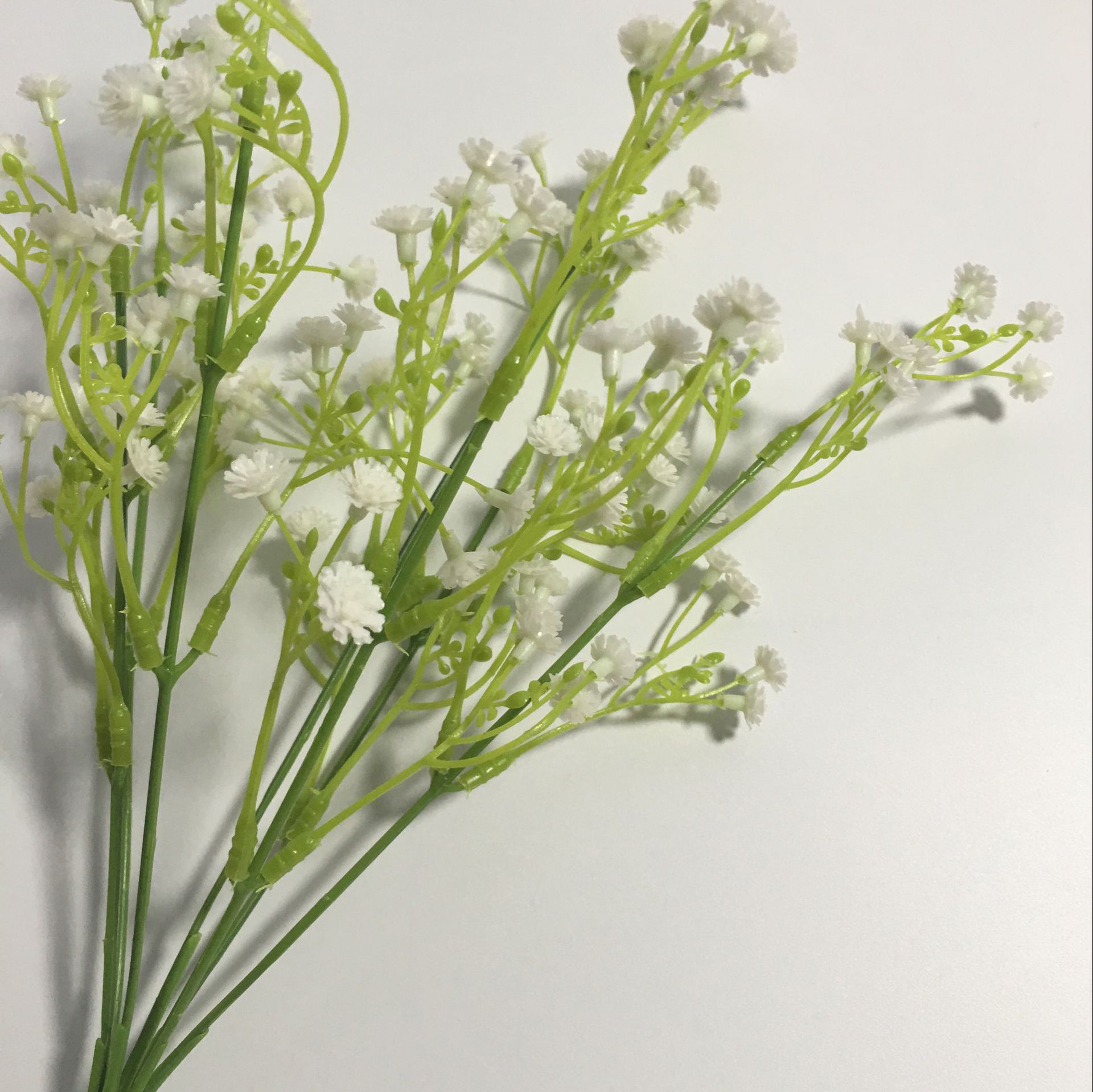 厂家直销丝网花丝袜花插花配草 仿真花 塑料永生花 七头满天星