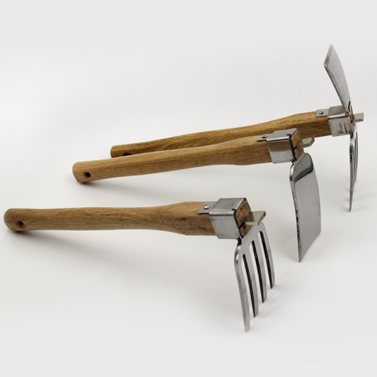 厂家直销农用锄头 不锈钢锄头四叉 耙子园林工具农用耙 农用锄