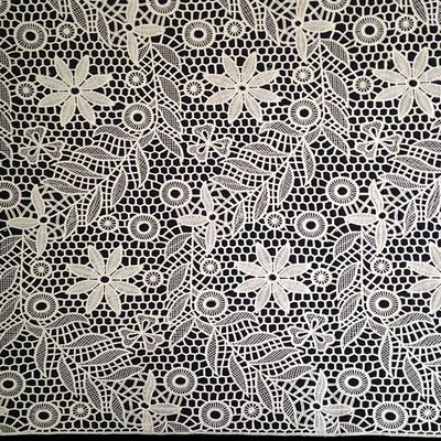 海帝实业 绿海花边 150涤光三股刺绣 水溶工艺 满幅绣品