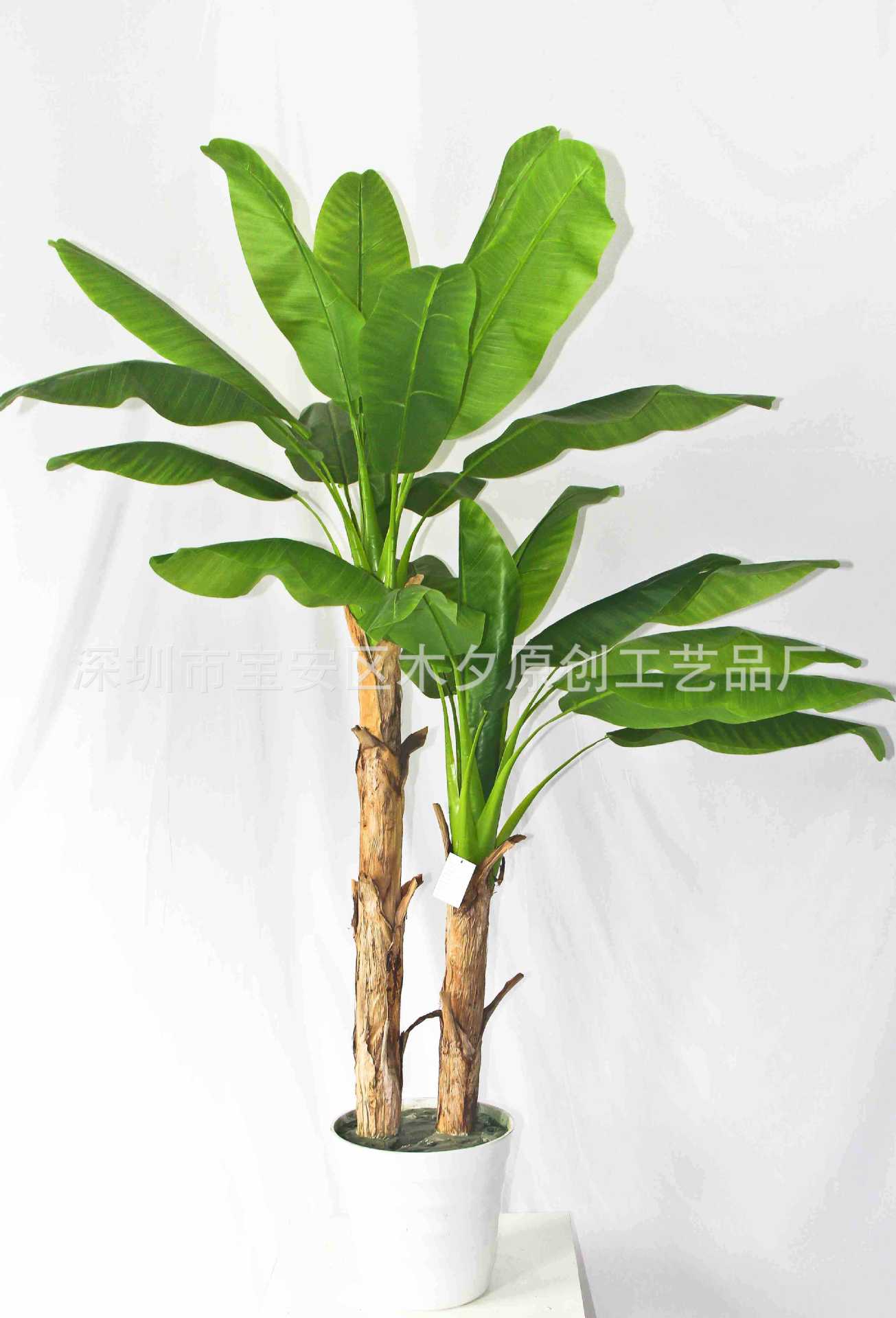 工厂仿真假树芭蕉树 仿真植物香蕉树 仿真香蕉树盆景仿真树摆件