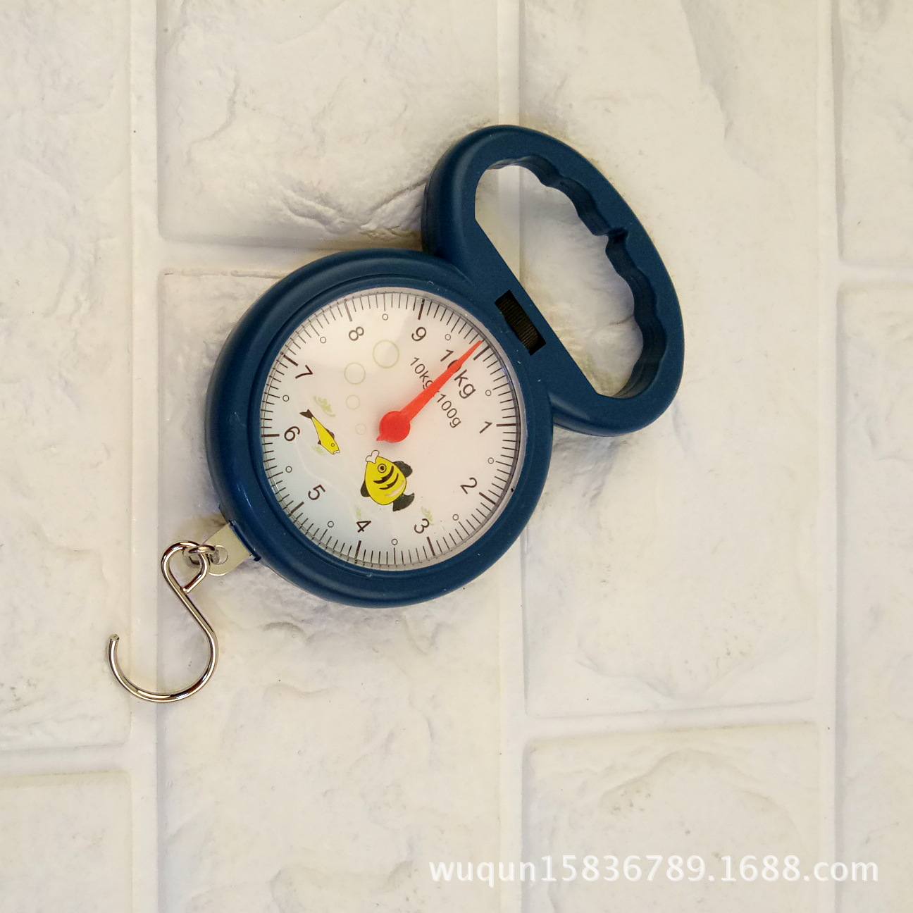 2元手提弹簧秤拉力秤彩盒装塑料手提秤二元店百货批发