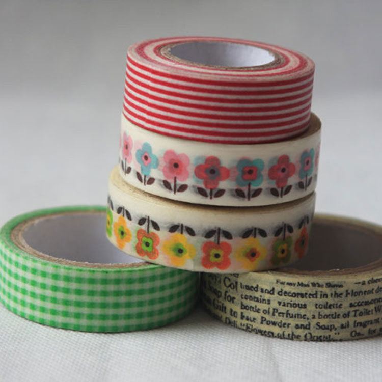 factory wholesale christmas festival journal diy color decorative printing and paper tape handmade mt paper tape