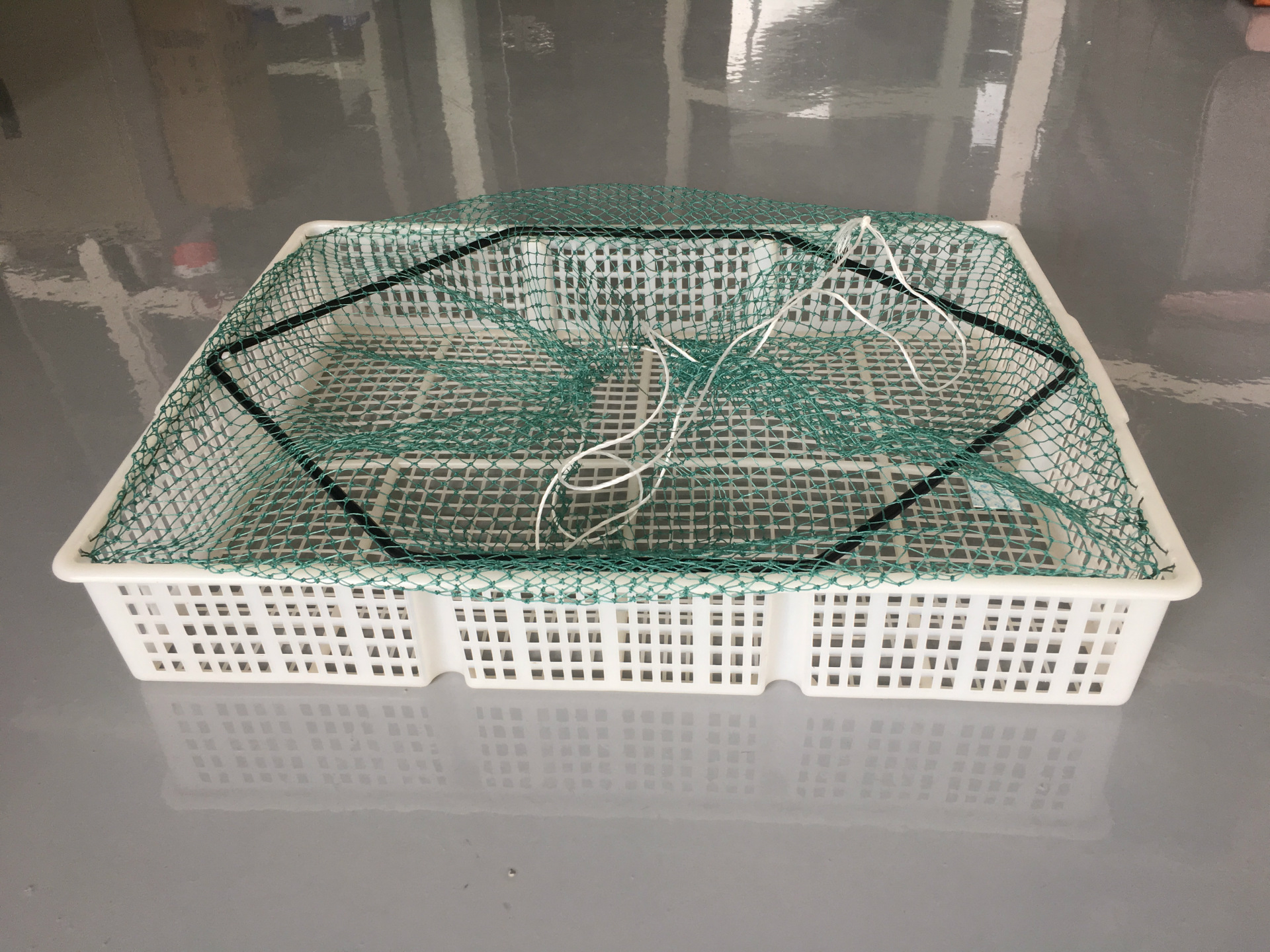 方型虾筐 海鲜运输周转筐 粗网虾笼虾框