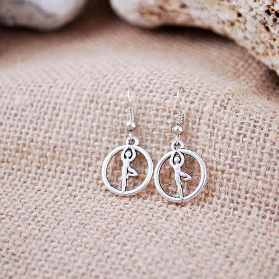 欧美潮牌饰品 瑜伽耳环 yoga jewelry 跨境电商货源 wish 速卖通