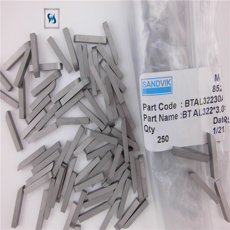 供应进口钨钢刀粒 h10f硬质合金刀片 瑞典sandvik合金焊接刀片