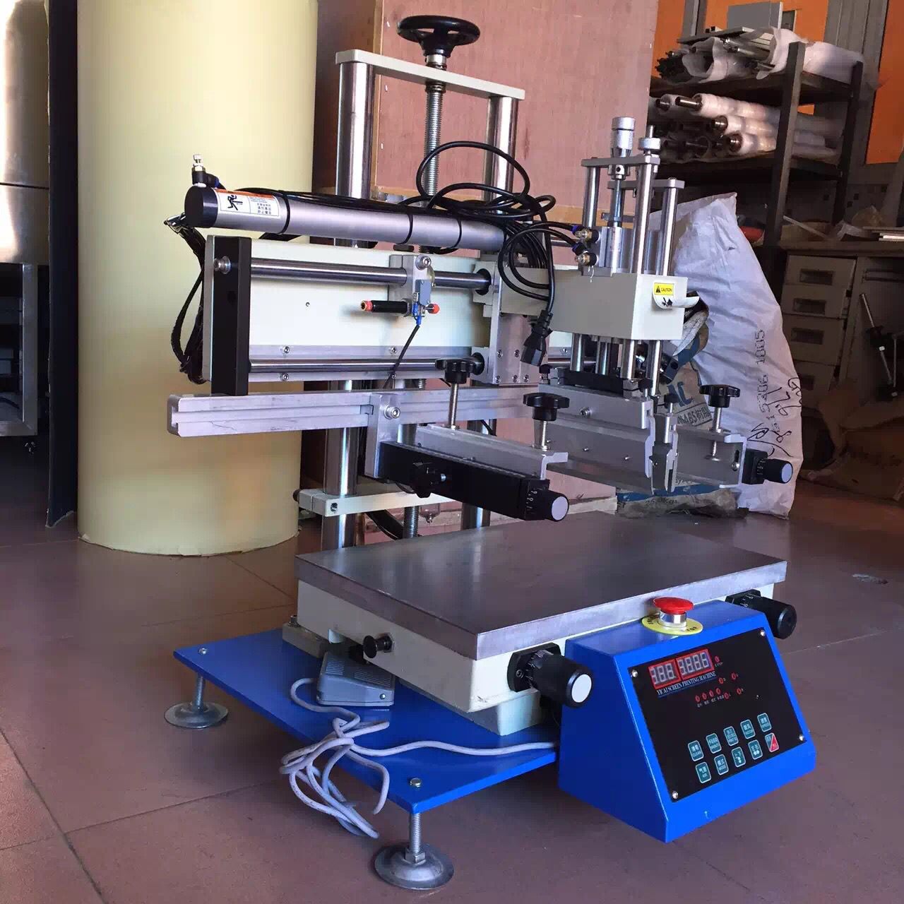 深圳直销微型全自动丝印机印刷机型丝网印花丝印台印刷面25* 35