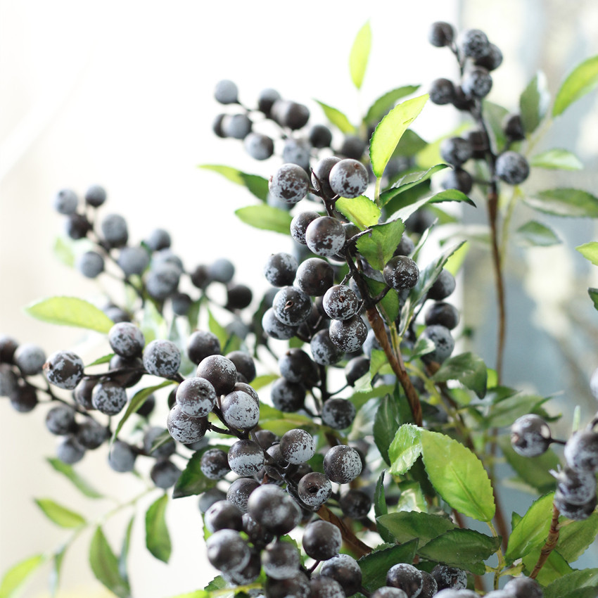 仿真花浆果 人造果实 假花茉莉果 家居装饰 婚庆造型