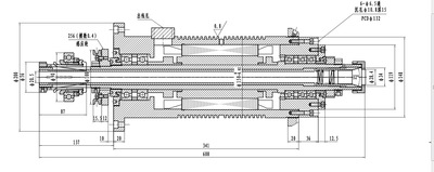 走心机电主轴cf20d-3.7/12