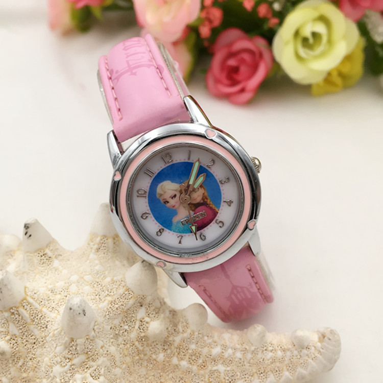 可爱卡通儿童手表frozen冰雪奇缘女孩手表冰雪公主学生手表