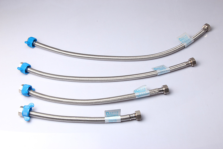 加工定制304不锈钢编织管双头进水高压编织管带扳手304钢丝马桶进