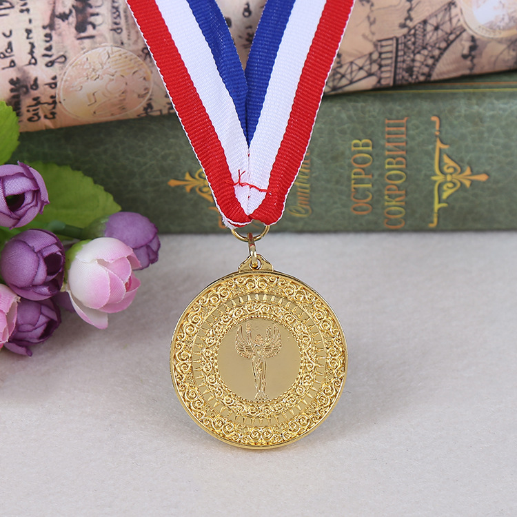 金属比赛冠军奖牌 压铸高光奖章 丝印腐蚀金牌 来样定制